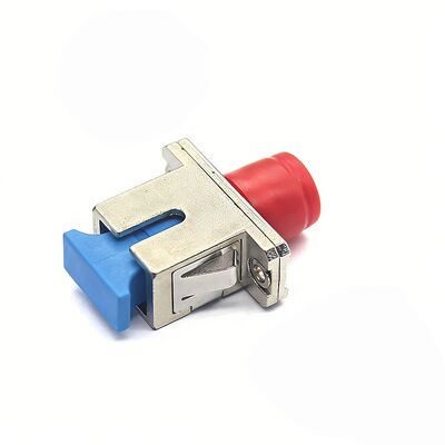 0.2dB Invoegverlies SC UPC naar FC UPC Glasvezel Adapter in metalen behuizing met flens