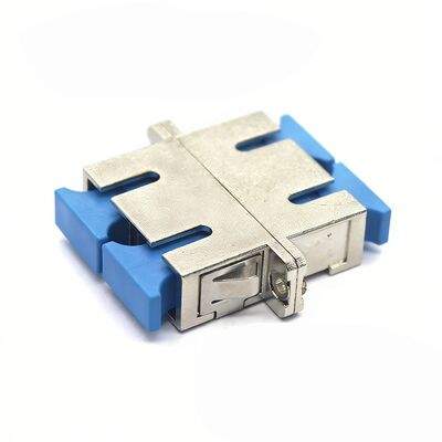LC PC Duplex OM3 MM FTTH Inner Shutter Flange Adapter voor beveiligde glasvezelnetwerken