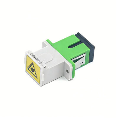 Glasvezel SC-adapter met flip-automatische sluiter, 0,2 dB invoegverlies en 500 cycli duurzaamheid flens