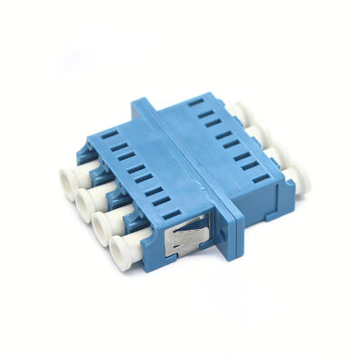 LC UPC Quadruplex Singlemode glasvezeladapter met flens