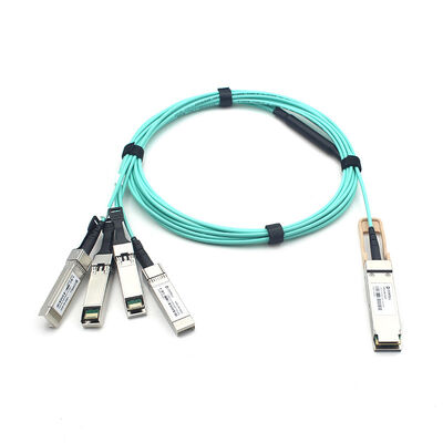 1~70m OM3 100G QSFP28 naar 4x25G SFP28 AOC Actieve Optische Breakout Kabel