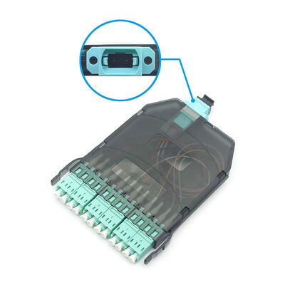 12 Core OM3 OM4 Multimode MTP/MPO naar LC Fiber Optic Patch Panel Cassette Module
