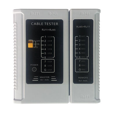 ABS Plastic Cat5, Cat5e, Cat6, Cat6A, RJ45 RJ11 netwerkkabeltester
