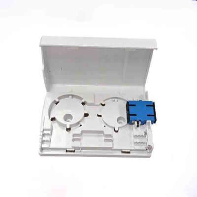 FTTH vlamvertrager ABS 1 poort SC duplex glasvezel terminal stopcontact met ingebouwde glasvezel wikkeltraje